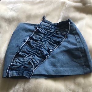 Unique Jean Skirt